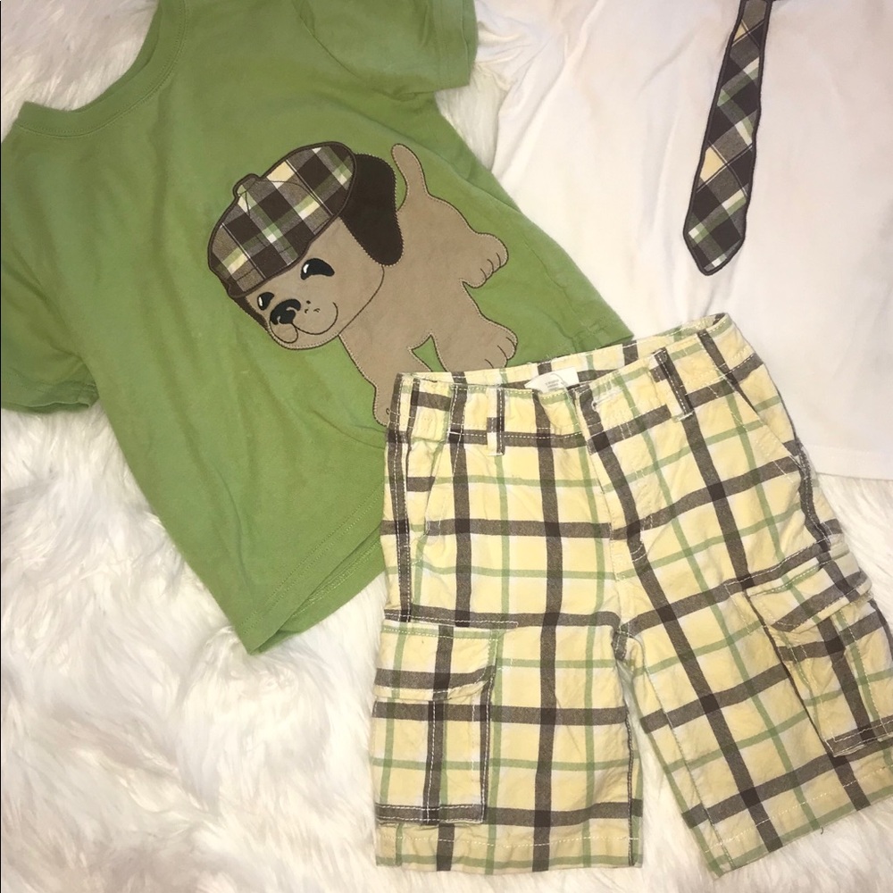 Gymboree 3 piece matching set size youth boys 3